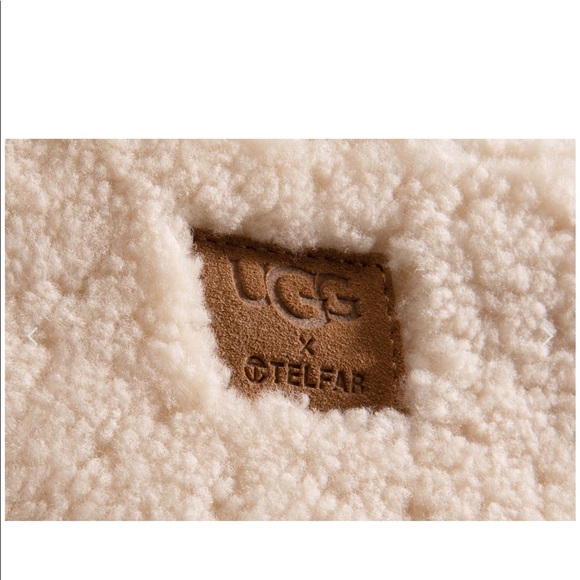🆕UGG X TELFAR REVERSE SHEARLING MINI SHOPPING BAG WITH ATTACHED CROSSBODY STRAP - Picture 8 of 16